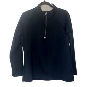 Zero Restriction Sweater Mens Extra Large Black Pullover Golf Quarter Zip